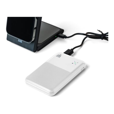 Recycled ABS powerbank Tavi Vit | Inget reklamtryck | Inte tillgängligt | Inte tillgängligt