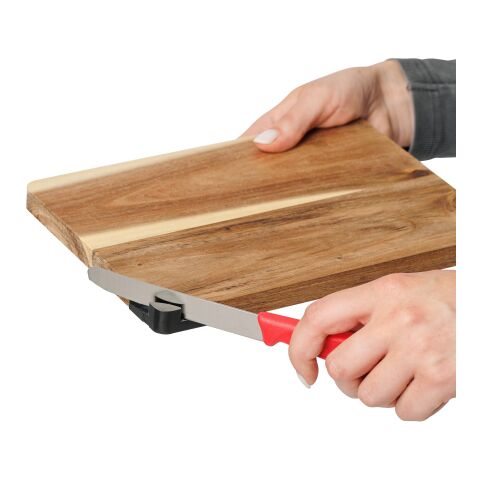 Cutting board Heinz | Recycled acacia | With knife sharpener Brun