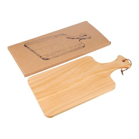 Cutting board Daxton | Recycled pinewood | With handle Brun