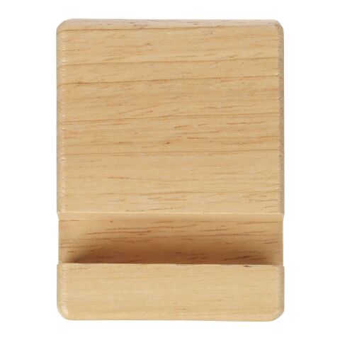 Phone holder Nyla | Recycled wood Brun