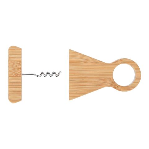 Wine bottle holder Vincio | Recycled bamboo Brun