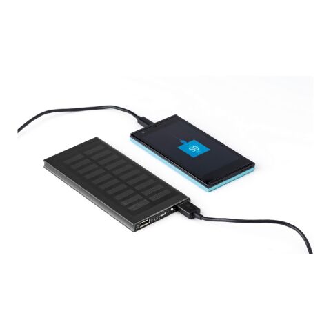 Solcellsladdare i ABS och aluminium 8000 mAh Svart