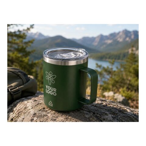 Stainless steel double-walled mug (300 ml) Renate Grön