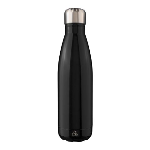 Recycled stainless steel single-walled flask 650 ml Cliff Svart