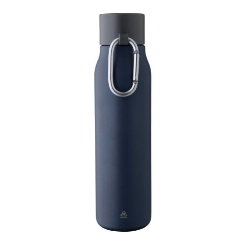 Recycled stainless steel drinking bottle (600 ml) Cassian Blå