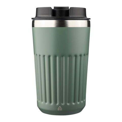 Recycled stainless steel travel mug (400 ml) Chiara Grå