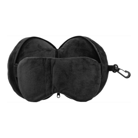Polytester travel pillow Leontine Svart