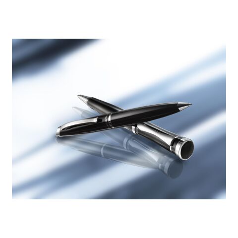 Charles Dickens® kulspetspenna &#039;&#039;Rochester&#039;&#039; i metall Svart | Inget reklamtryck | Inte tillgängligt | Inte tillgängligt