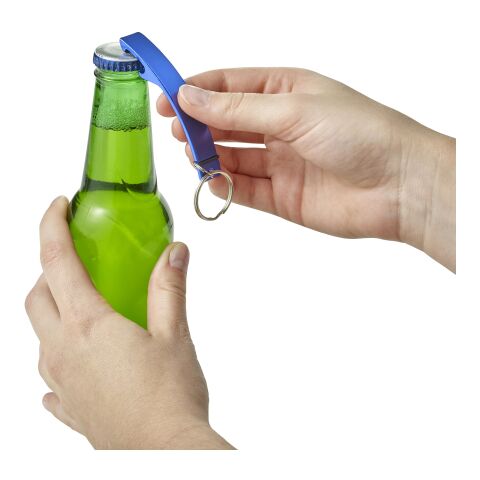 Nyckelring med kapsylöppare i aluminium Röd | Inget reklamtryck | Inte tillgängligt | Inte tillgängligt