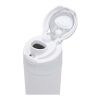Theron 800 ml RCS-vattenflaska i återvunnet rostfritt stål med enkelvägg och lock med dubbla funktioner samt utfällbart sugrö vit