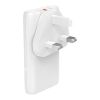 SKROSS® Klip Slim 65W laddare med flera uttag vit