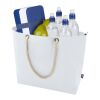 Panama kylväska för stranden med snörhandtag av återvunnen GRS Standard | Vit | Inget reklamtryck | Inte tillgängligt | Inte tillgängligt