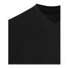 Balfour 200 g/m² kortärmad v-ringad unisex-T-shirt av ekologiskt OCS-material Svart | 3XL