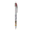 BIC® 4 Colours kulpenna Vit | 1-färgat Skärmtryck | Pennkropp-höger klips | 30.00 mm x 43.00 mm