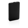 5.000 mAh powerbank i fickformat med integrerade kablar svart