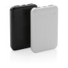 5.000 mAh powerbank i RCS återvunnen plast svart | Inget reklamtryck | Inte tillgängligt | Inte tillgängligt