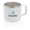 Stainless steel campingmugg vit