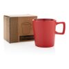 Kaffemugg i keramik röd | Inget reklamtryck | Inte tillgängligt | Inte tillgängligt