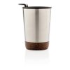 GRS RPP stainless steel kork mugg silver | Inget reklamtryck | Inte tillgängligt | Inte tillgängligt