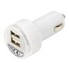 Biladapter i plast med två USB-uttag Orange | Inget reklamtryck | Inte tillgängligt | Inte tillgängligt