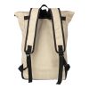 rPET (600D) roll-top backpack Marlene beige | Inget reklamtryck | Inte tillgängligt | Inte tillgängligt