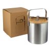 Double walled stainless steel ice bucket Fenwick Silver | Inget reklamtryck | Inte tillgängligt | Inte tillgängligt