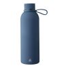 Recycled stainless steel double-walled drinking bottle (500 ml) Sena Grå | Inget reklamtryck | Inte tillgängligt | Inte tillgängligt