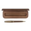 Walnut wooden twist ballpen Noa Brun | Inget reklamtryck