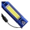 Recycled aluminium COB flashlight Sami Koboltblå
