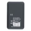 Recycled ABS powerbank Rayen Svart | Inget reklamtryck | Inte tillgängligt | Inte tillgängligt
