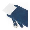 Recycled PU passport holder and luggage label Zani Blå | Inget reklamtryck | Inte tillgängligt | Inte tillgängligt