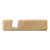Phone holder Nyla | Recycled wood Brun