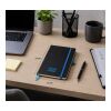 PU notebook Charlene Ljusblå