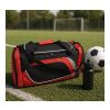 Sportbag med huvudfack samt två sidofack, polyester (600D) Svart