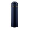 Recycled stainless steel drinking bottle (500 ml) Zeno Blå