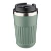 Recycled stainless steel travel mug (400 ml) Chiara Grå