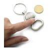 Nyckelring med öppnare & mynt (€1) Silver | Inget reklamtryck | Inte tillgängligt | Inte tillgängligt