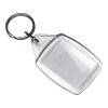 Nyckelring, omonterad Transparent