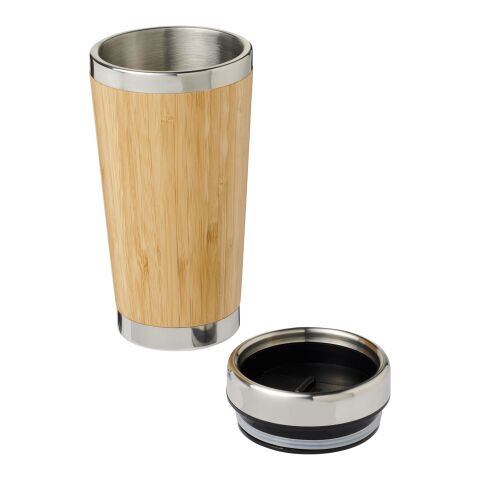 Bambus 450 ml behållare med bambu yttre Standard | Brun | Inget reklamtryck | Inte tillgängligt | Inte tillgängligt
