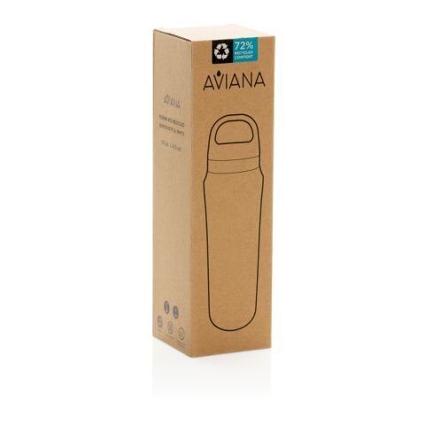 Aviana™ Rowan RCS återvunnen vattenflaska 470 ML vit | Inget reklamtryck | Inte tillgängligt | Inte tillgängligt