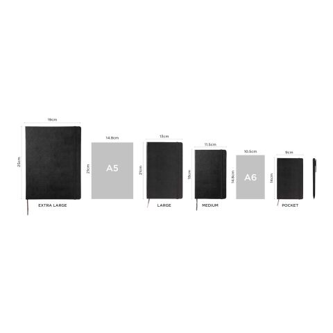 Classic L anteckningsbok med mjukt omslag – linjerad Scarlet röd