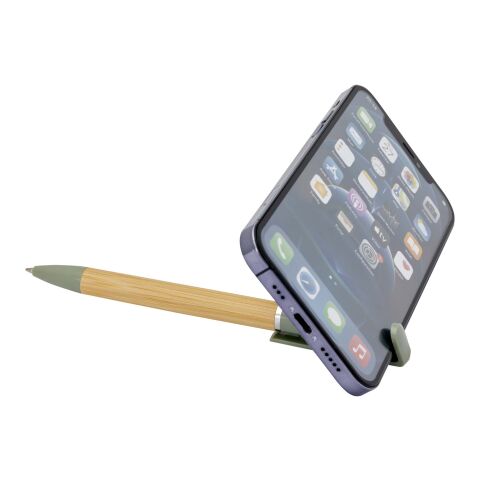 Delfina telefonhållare med penna Standard | Ljunggrön | Inget reklamtryck | Inte tillgängligt | Inte tillgängligt