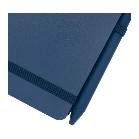 Thalaasa A6 inbunden anteckningsbok av återvunnen plast och med kulspetspenna (svart bläck) Standard | Havsblå | Inget reklamtryck | Inte tillgängligt | Inte tillgängligt