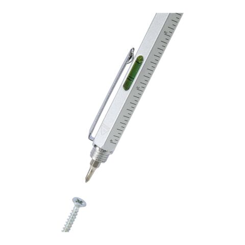 Dora multifunktionspenna av återvunnen aluminium Standard | Silver | Inget reklamtryck | Inte tillgängligt | Inte tillgängligt