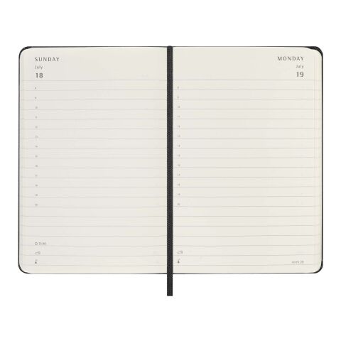 Moleskine inbunden 12-månaders daglig fickplanerare Standard | Svart | Inget reklamtryck | Inte tillgängligt | Inte tillgängligt