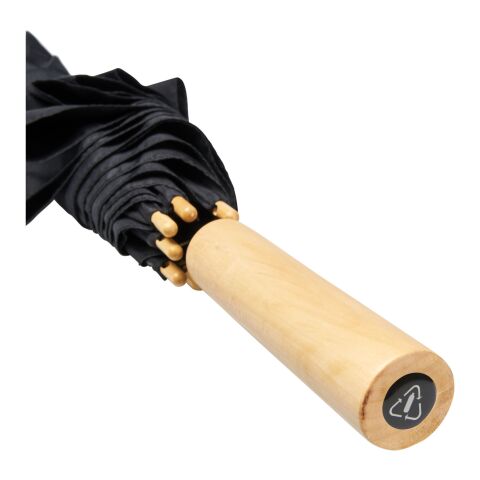 Alina 23&quot; automatiskt paraply i återvunnen PET Standard | svart | Inget reklamtryck | Inte tillgängligt | Inte tillgängligt | Inte tillgängligt