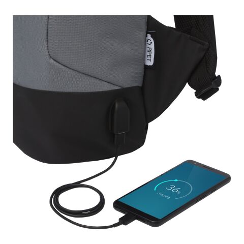 Cover RPET stöldskyddad ryggsäck Standard | Grå | Inget reklamtryck | Inte tillgängligt | Inte tillgängligt | Inte tillgängligt