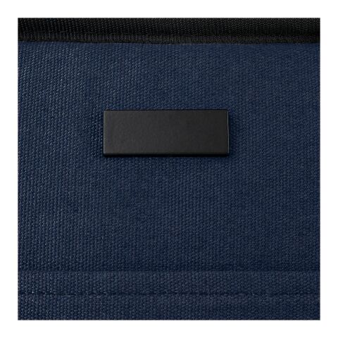 Joey lunchkylväska av GRS-återvunnen canvas med plats för 9 burkar, 6 l Standard | Marinblå | Inget reklamtryck | Inte tillgängligt | Inte tillgängligt | Inte tillgängligt