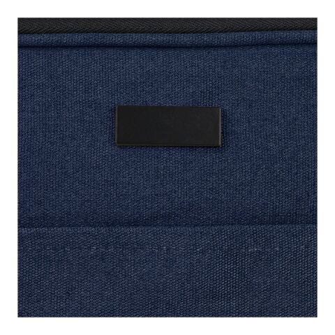 Joey 14 tums laptopfodral av GRS-återvunnen canvas, 2 l Standard | Mörkblå | Inget reklamtryck | Inte tillgängligt | Inte tillgängligt | Inte tillgängligt