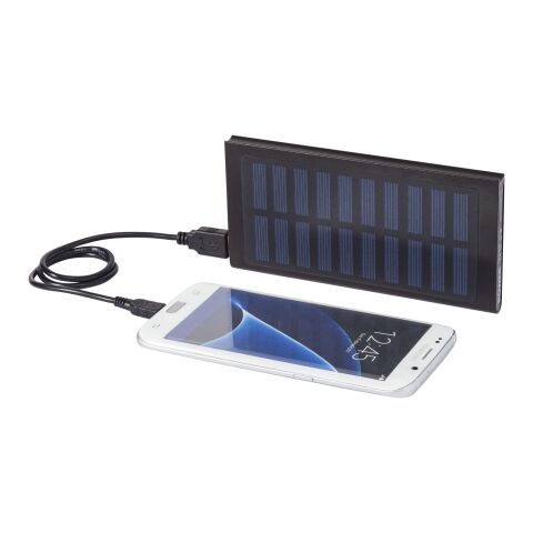 Stellar 8000 mAh soldriven powerbank Standard | svart | Inget reklamtryck | Inte tillgängligt | Inte tillgängligt